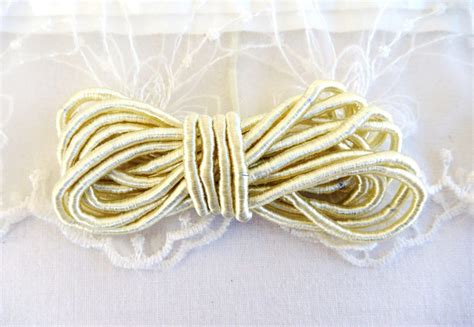 Ivory Wrapped Silk Satin Cord Soutache Wrapped Thread Cord Etsy