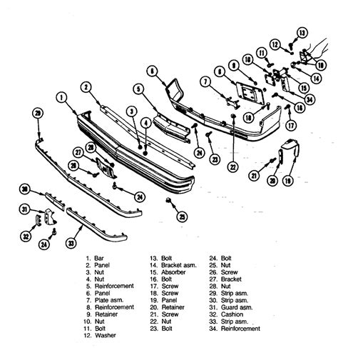 Front Bumper Assembly Diagram