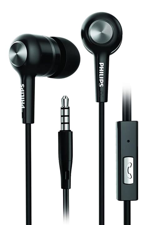 PHILIPS Audio SHE1505 Wired In Ear Earphones With Mic Black Amazon