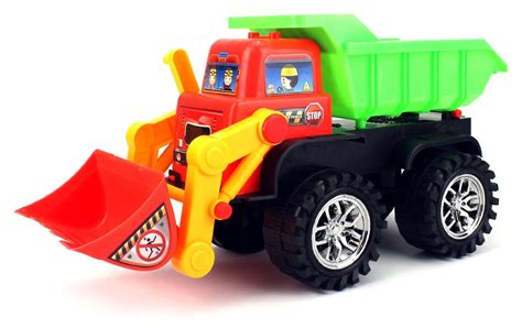 Super Power 2 In 1 Construction Bulldozer And Dump Truck Childrens Kids