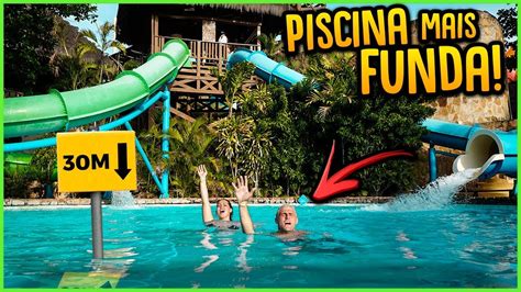 FOMOS NO TOBOGÃ DA PISCINA MAIS FUNDA E OLHA O QUE ACONTECEU PARQUE