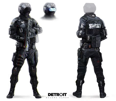 Swat Concept Art From Detroit Become Human Art Artwork Gaming