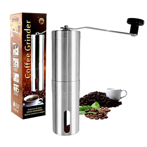 Realand Top Rated Portable Stainless Steel Manual Coffee Bean Grinder