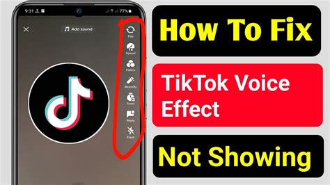 Fix TikTok Voice Effect Not Showing Problem How To Add Voice Effect