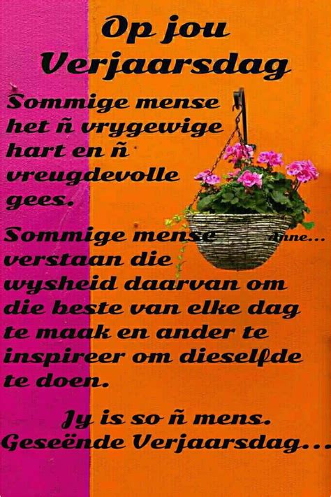 Happy Birthday Quotes In Afrikaans 236 Best Afrikaans Verjaarsdag Wense