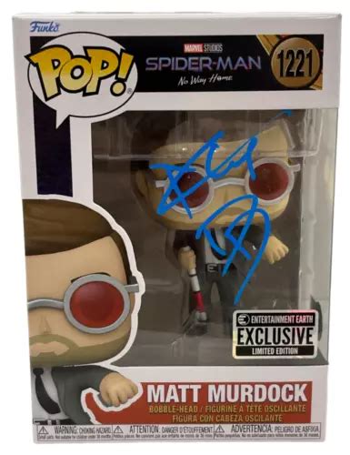 Charlie Cox Signed Matt Murdock Daredevil Funko Spider Man No Way Home