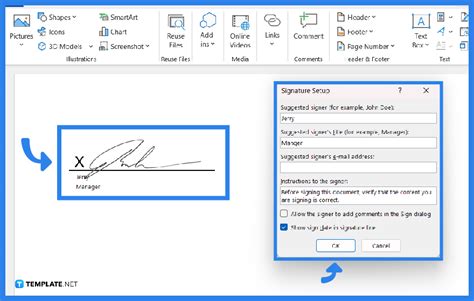 How To Add A Signature Line In Ms Word - Printable Templates