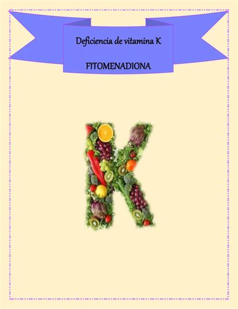 Deficiencia De Vitamina K Osoria Udocz