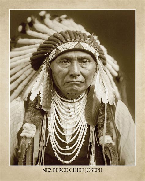 Nez Perce Chief Joseph Portrait 16x20 Print On Premium Photo Etsy