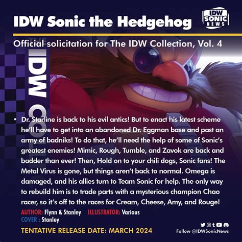 Idwsonicnews Idw Sonic Covers Previews On Twitter Solicitation