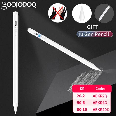 Per Ipad Pencil Con Palm Rejection Penna Stilo Per Apple Pencil