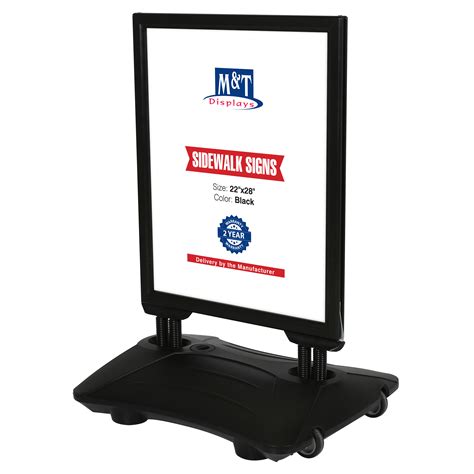 Mt Displays Windpro Weather Resistant Outdoor Curb Sidewalk Sign Holder