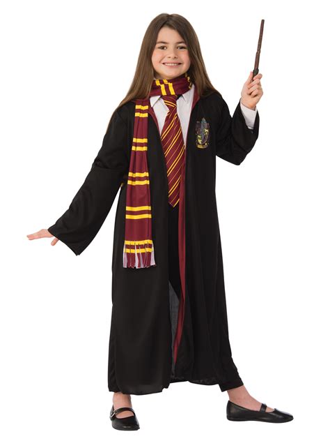 Harry Potter Gryffindor Set Robe Mit Zauberstab Schal Und Krawatte