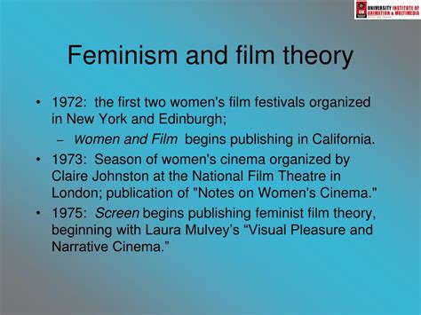 Ppt Feminism And Film Theory Powerpoint Presentation Free Download