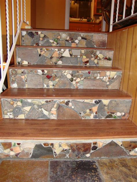 Jan Mosaic Stair Risers Mosaic Stairs Stairs Mosaic