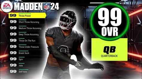 Best Qb Build In Madden 24 Superstar Demi God Build Throws Lasers