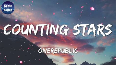 Counting Stars Onerepublic Lyrics Youtube