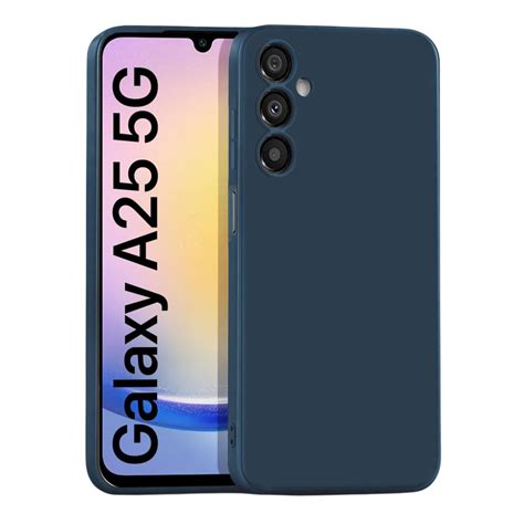 Blue Space Cloth Silicon Case For Samsung A25 5g Blue