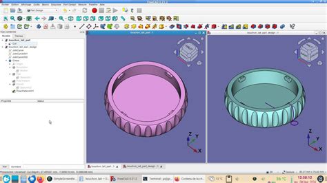 FreeCAD 0 21 débutants Créer un bouchon large Part Design ou Part