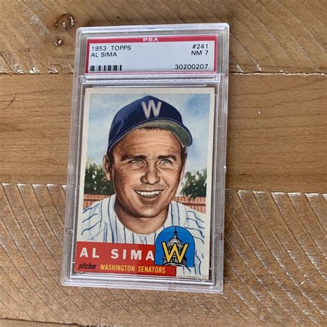 1953 Topps 241 Al Sima Washington Senators PSA 7 NM EBay