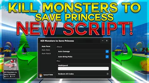 Kill Monsters To Save Princess SCRIPT GUI 2023 Showcase