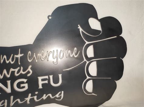 Kung Fu Fighting Sign | RH Metal Concepts