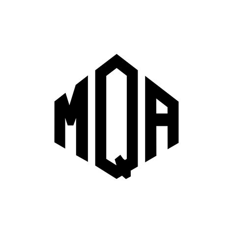 MQA letter logo design with polygon shape. MQA polygon and cube shape ...