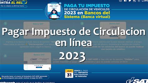 Gu A Paso A Paso Para Pagar El Impuesto De Circulaci N En L Nea A