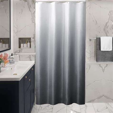 Amazon Gibelle Small Stall Shower Curtain X Narrow Grey