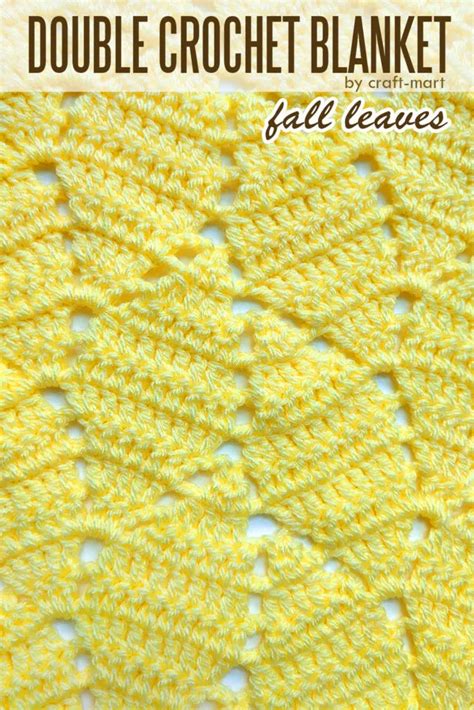 Double Crochet Blanket - Fall Leaves - Craft-Mart