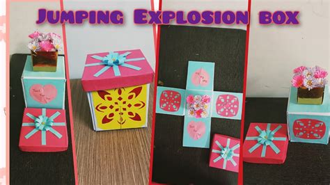 Diy Jumping Explosion Box Explosion Box Making Idea Youtube