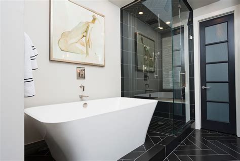 Titanium Lofts Residence Master Bedroom And Bathroom Contemporary Bathroom Denver By Joei