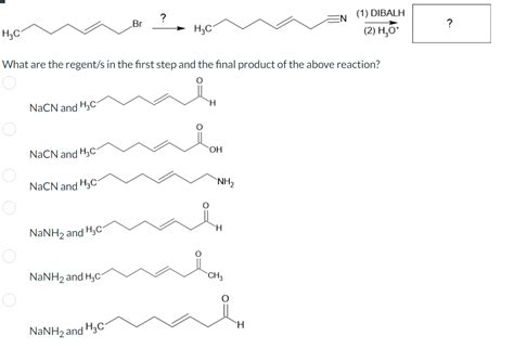 Solved Question 5 Select The Reagents And Products For Each