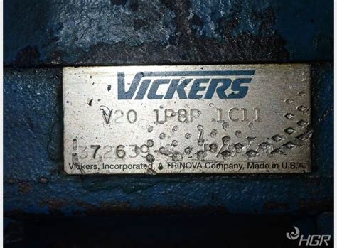 Used Vickers Hydraulic Pump HGR Industrial Surplus