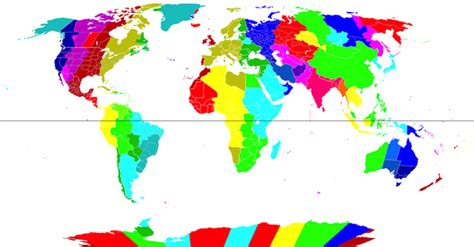 Antarctica Time Zone Map – Map Vector