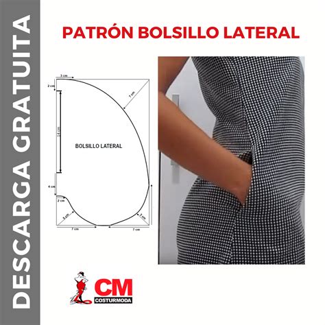 PATRÓN BOLSILLO LATERAL Costurmoda