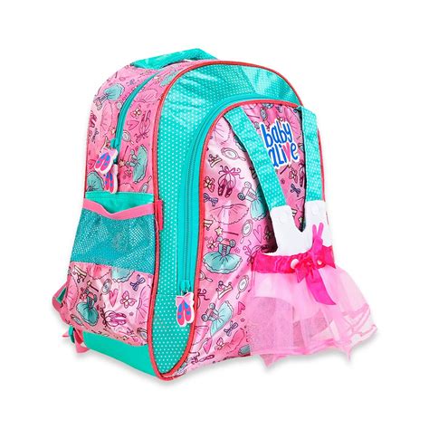 Mochila Escolar Costas Baby Alive Ballet Infantil Shop Macrozao