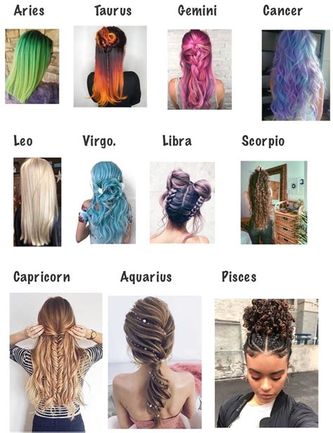 Zodiac Hairstyles Hairstyles Zodiac Signs Hairstyle Zodiac Hairstyle