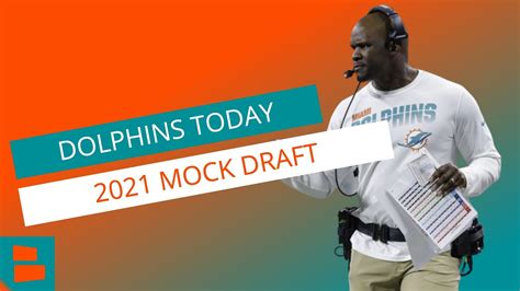 Miami Dolphins Mock Draft Two 2021 1st Round Picks Grab An Edge And Wr