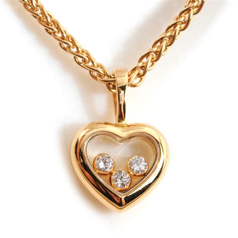 CHOPARD 18k Happy Diamonds Icons Heart Pendant Necklace 42716