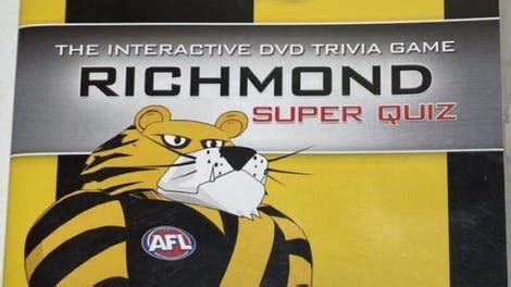 Official AFL The Interactive DVD Trivia Game Richmond Super Quiz