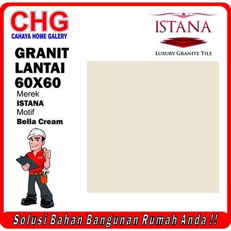 Jual Lantai Granit 60x60 Bella Cream Polos Kw1 Grade A Granit Kilap