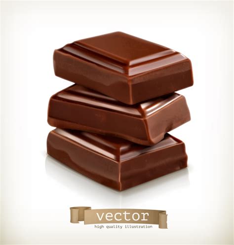 Realistic Chocolate Vector Graphics Vectors Graphic Art Designs In