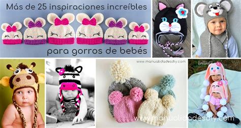 Más de 25 inspiraciones geniales para gorros de bebés Crochet y