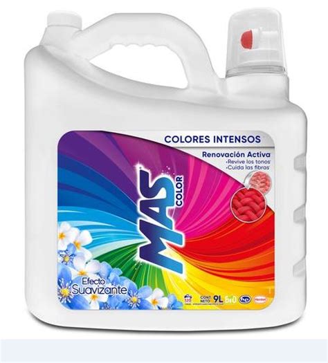 MAS COLOR DETERGENTE LÍQUIDO CON SUAVIZANTE 9 L MAYC Suministros