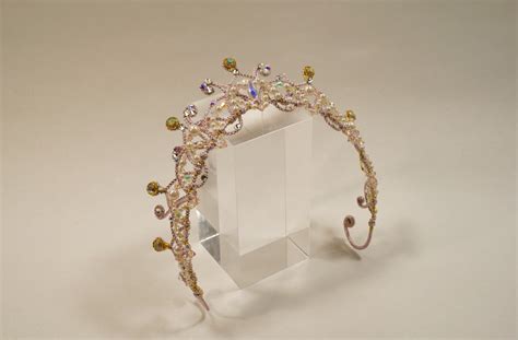 オーロラ用コードビーズカチューシャティアラ Mirach tiara