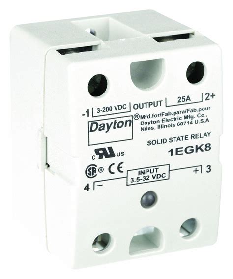 Dayton Surface Mounted A Max Output Current Solid State Relay