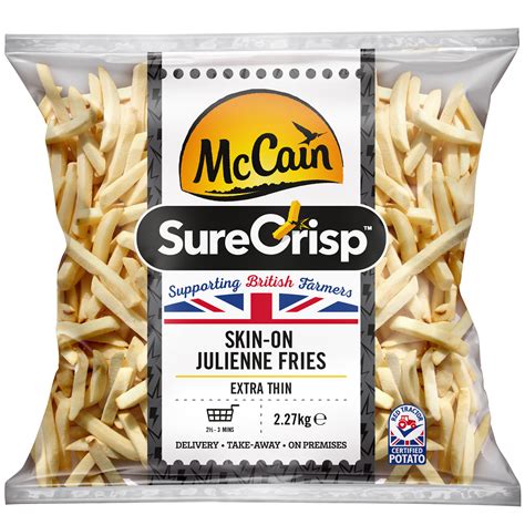 Mccain Frozen Surecrisp Skin On Julienne Fries X Kg Ebay