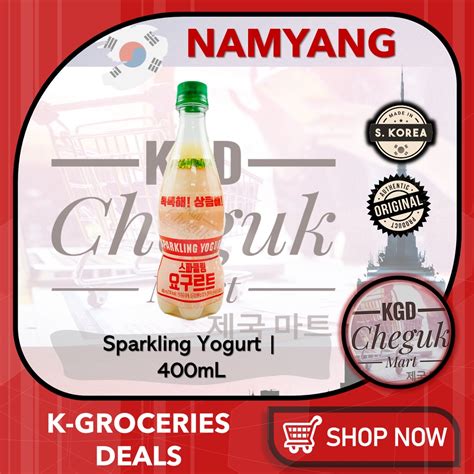 Namyang Sparkling Yogurt Korean Drink 400ml Shopee Philippines