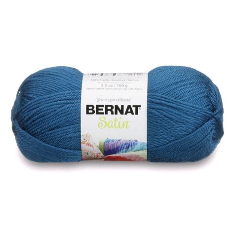 Bernat Satin Yarn 100g35oz Teal